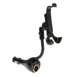 Universal Car holder for Smartphones with two USB Charger