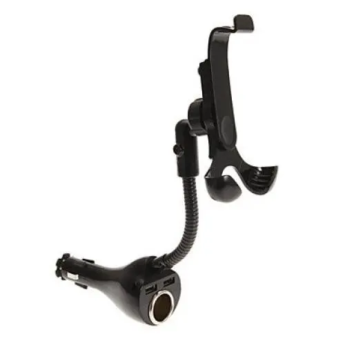 Universal Car holder for Smartphones with two USB Charger Universal Car holder for Smartphones with two USB Charger