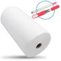 [15”x120 Yards] No Show Mesh Stabilizer for Embroidery (White) Free Pen & Snip, Permanent No-Show Poly Mesh Backing for Machine Embroidery, Hand Sewing, Hoop and Stitch, Translucent Nylon Spun