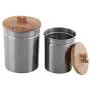 Pet Canisters, Pet Canister for Fresh & Dry Food Storage Container, Steel Canister with Bird Seed, Pet Food Canister for Dog & Cat, Set of 2, Matt Pet Canisters, Pet Canister for Fresh & Dry Food Storage Container, Steel Canister with Bird Seed, Pet Food Canister for Dog & Cat, Set of 2, Matt