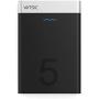 Power Bank, Vinsic Classic 5000mah Power Bank, Powerful External Mobile Charger Pack Battery for iPhone 6 5S/S/4S, iPad, iPod, Samsung Nokia Devices, Cell Phones, Tablet Pcs (Black)