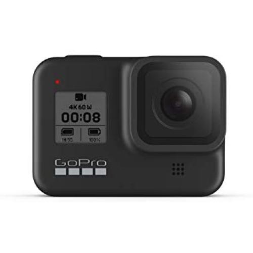 GoPro HERO8 Black - Waterproof Action Camera with Touch Screen 4K Ultra HD Video 12MP Photos 1080p Live Streaming Stabilization