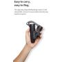 FeiyuTech Vlog pocket mini foldable portable Smartphone Gimbal 3-axis stabilizer suitable for various mobile phones, video on Tik Tok payload 240g including tripod and extra extension pole Color-black