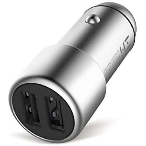ZMI 36W Fast Dual USB Car Charger, PowerCruise C2, Compatible with iPhone X/XS/XS Max/XR/8/7/6s/Plus, iPad Pro/Air 2/Mini, Galaxy S10/S9/S8/S7/S6/Edge/Plus, LG and Moto (Phone Cords Not Included)