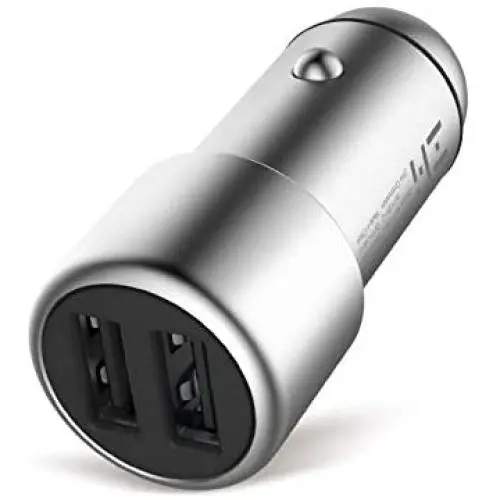 ZMI 36W Fast Dual USB Car Charger, PowerCruise C2, Compatible with iPhone X/XS/XS Max/XR/8/7/6s/Plus, iPad Pro/Air 2/Mini, Galaxy S10/S9/S8/S7/S6/Edge/Plus, LG and Moto (Phone Cords Not Included)