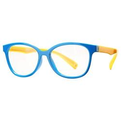 MARIDA Kids Blue Light Blocking Glasses Anti-Glare Protection Anti-Eyestrain Anti UV Glasses for Computer or Tv, Smartphone Screens, Boys Girls Age 3-10 Blue&Yellow