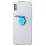 lenoup Rainbow Cell Phone Ring Stand Holder,Blue Multicolor Ring Grip Kickstand,360 Rotation Metal Finger Ring for Almost All Phones,Pad