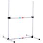 PawHut 2-in-1 Dog Obstacle Training Agility Equipment Tire Jump Ring/Hurdle Bar