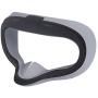 MASiKEN Face Mask for Oculus Quest, Professional Silicone Face Cover, Face Pad Sweatproof Lightproof Washable (Grey)