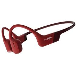 AfterShokz Aeropex Open-Ear Wireless Bone Conduction Headphones, IP67 Rated, Solar Red