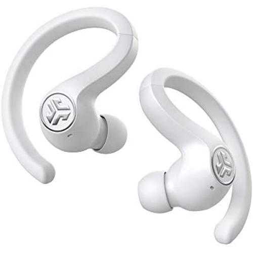 JLab Audio JBuds Air Sport True Wireless Bluetooth Earbuds + Charging Case - White - IP66 Sweat Resistance - Class 1 Bluetooth 5.0 Connection - 3 EQ Sound Settings JLab Signature, Balanced, Bass Boost