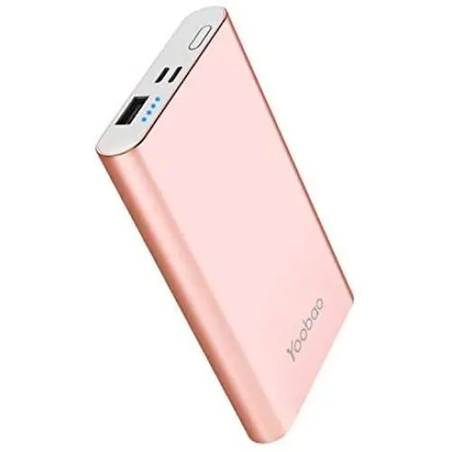 Portable Charger Yoobao Power Bank Apple & Micro Input 8000mAh Compact Powerbank External Cellphone Battery Backup Pack Compatible iPhone X 8 7 6 Plus Android Smartphone Samsung Galaxy etc- Rose Gold Portable Charger Yoobao Power Bank Apple & Micro Input 8000mAh Compact Powerbank External Cellphone Battery Backup Pack Compatible iPhone X 8 7 6 Plus Android Smartphone Samsung Galaxy etc- Rose Gold