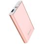 Portable Charger Yoobao Power Bank Apple & Micro Input 8000mAh Compact Powerbank External Cellphone Battery Backup Pack Compatible iPhone X 8 7 6 Plus Android Smartphone Samsung Galaxy etc- Rose Gold