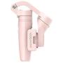 FeiyuTech Vlog Pocket 3-Axis Foldable Handheld Gimbal Stabilizer for All Cellphone with The Width Between 42-88mm, Matching with Carry Bag,Tripod,Extension Rod,Color (Pink)