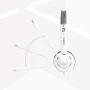 On Ear Headphones, Stereo Headphone 3.5mm Wired Music Gaming Computer Mobile Phone Headset with Mic - Black Double Plug