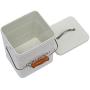 Geyecete Dog Treats tin and Dog Food Storage Tin with Lid & with Spoon for Dog Food Storage, Medium Pet Food Storage Can