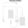 [Apple MFi Certified] 2 in 1 Dual Lightning iPhone Adapter & Splitter, Adapter Dual Converter Cable Headphone Music+Charge+Call+Volume Control Compatible for iPhone 11/11 Pro/XS/XR/X 8/7, iPad-iOS 13