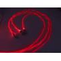 YICHUMY 3 Packs Led Flowing Phone Charging Cable Glow in The Dark USB Charger Cable Compatible with Phone XR/XS MAX/X/Phone 8 Plus/7 Plus/6 Plus/LED Visible Flowing Charging Cord (Red)
