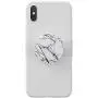 PopSockets PopGrip Slide for iPhone Xs Max Apple Silicone Case - Clear Day