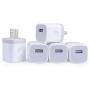 Single Port USB Wall Charger, GiGreen 1A/5V Power Adapter 5 Pack Charging Block Cube Plug Box Compatible Phone X/8/7/Xs/XR/6s/5/SE, Samsung S9/S8/S7/S6 Edge, Note 8, LG G5 V30, Moto, Pixel, Nexus, HTC