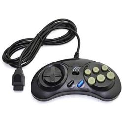 Mobile Controller| Game Controller for Handle Controller Gamepad for MD Game Accessories Bring Turbo and Slow Function Black