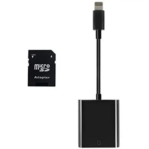 FA-STAR SD Card Reader, Digital Camera Reader Adapter Compatible with iPhone/iPad (Support iOS 13 and Before), Trail Game Camera Viewer Compatible with iPhone/iPad, Plug and Play - Black FA-STAR SD Card Reader, Digital Camera Reader Adapter Compatible with iPhone/iPad (Support iOS 13 and Before), Trail Game Camera Viewer Compatible with iPhone/iPad, Plug and Play - Black