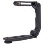 Extension Stabilizer Holder Grip for DSLR Digital Camcorder, Video Filming Camera Protective Handle with Universal Microphone Flash External Screw Hole