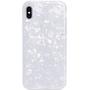 J.west iPhone Xs Case, iPhone X Case, Cute Phone Case Girls Women Glitter Pretty Design Sparkle Translucent Clear Bumper Shockproof TPU Shell Soft Silicone Back Cover Case for iPhone Xs/X 5.8" White