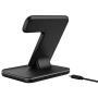 MiromTec/Upgraded/Qi All Wireless Charging Stand, Station for Apple Watch 5 4 3 2, Airpods, iPhone All Qi Enabled Phones (with AC Adapter)
