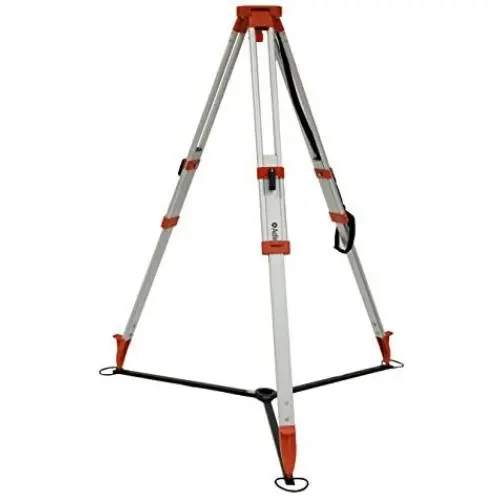 AdirPro Aluminum Tripod Kit: Includes Aluminum 5/8-Inch 11-Threaded Flat Head Tripod with Quick Clamp and a Foldable Tripod Stabilizer Floor Guide