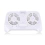 MeterMall Game Controller Mobile Phone Radiator Multifunction Handle Radiator 2000 mAh Mobile Power Supply with Bracket White with light (English packaging) Game Accessories