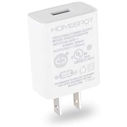 HomeSpot UL Certified USB Wall Charger 5V1A Plug in-Door Power AC Adapter Travel Office Home Use - 1 Pack White
