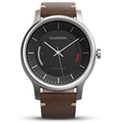 Garmin vívomove Premium - Stainless Steel with Leather Band