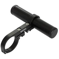 Mikeric Bike Handlebar Extender,Bicycle Handlebar Extension with Aluminum Alloy CNC Clamp and Long Tube can Assemble Light Lamp Bell Computer Phone Holder Space Saver