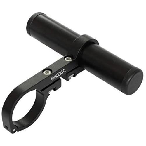 Mikeric Bike Handlebar Extender,Bicycle Handlebar Extension with Aluminum Alloy CNC Clamp and Long Tube can Assemble Light Lamp Bell Computer Phone Holder Space Saver