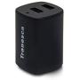 Tranesca Dual USB Wall Chargers for iPhone Xs/Xs Max,iPhone XR/8/7/6S/6S Plus/6 Plus/6, Samsung Galaxy S7/S6/S5 Edge, LG, HTC, Moto, Kindle and More-2 Pack Black