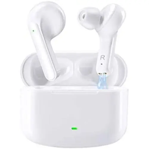 Wireless Earbuds, HOMOGO Bluetooth 5.0 Snug Wireless Earphones with Charging Case, Touch Control HiFi Stereo Long Battery Life Earbuds, Built-in Mic Earbuds for Sporting, Driving