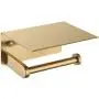 APLusee Toilet Paper Holder with Phone Shelf Brushed Gold, SUS 304 Stainless Steel Contemporary Tissue Roll Organizer Phone Storage Bathroom Accessories APLusee Toilet Paper Holder with Phone Shelf Brushed Gold, SUS 304 Stainless Steel Contemporary Tissue Roll Organizer Phone Storage Bathroom Accessories