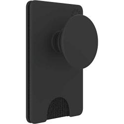 PopSockets PopWallet+ with Integrated Swappable PopTop - Black
