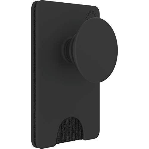 PopSockets PopWallet+ with Integrated Swappable PopTop - Black