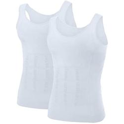 TOPTIE Men Slimming Body Shaper Compression Shirt Shapewear Sculpting Vest Muscle Tank