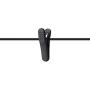 Walkie Talkie Earpiece with Mic 3.5mm Radio Earpiece Acoustic Tube Earpiece Headset with CTIA/OMTP Mode Stereo Air Tube Radiation Protection Headphones for Mobile Phone (1M)(Black)