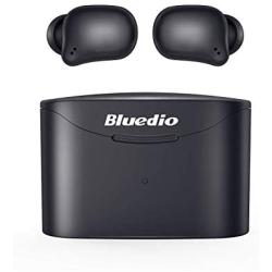 Bluetooth 5.0 Wireless Earbuds, Bluedio T Elf 2 True Wireless Touch Headphones in-Ear Earphones with Charging Case, Mini Car Headset Built-in Mic for Cell Phone/Sports, 6Hrs Playtime, LED Indicator