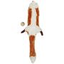SPOT Ethical Pets Plush Skinneeez Fox 14-Inch Stuffingless Dog and cat squeaking Toy, Multicolor (5498)