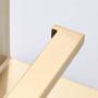 WOLIBEER Brushed Gold Finished Toilet Paper Holder, Wall Mounted Roll Tissue Holder with Shelf Mobile Phone Holder, All Stainless Steel Construction for Bathroom
