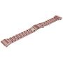 Jiarusig Compatible with Fitbit Charge 2 Bands, Stainless Steel Metal Bands Strap Men Women Replacement Bracelet Small Large Wristband Accessories Band Compatible with Fitbit Charge 2, Rose Pink