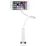 Aduro Solid-Grip Phone Holder for Desk - Adjustable Universal Gooseneck Smartphone Stand, with Durable Mount (White)