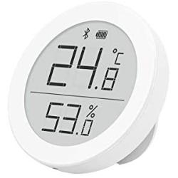 Homidy C9 2019 Smart Wireless Bluetooth Hygrometer Indoor Thermometer HD E-Ink Screen Humidity Gauge Professional High Precision Swiss Sensor Humidity Meter Mobile App Connection Temperature Sensor