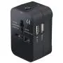 LKY DIGITAL Travel Adapter, Worldwide All in One Universal Power Adapter AC Plug International Wall Charger with Dual USB Charging Ports for US EU UK AUS Europe Cell Phone (Black) LKY DIGITAL Travel Adapter, Worldwide All in One Universal Power Adapter AC Plug International Wall Charger with Dual USB Charging Ports for US EU UK AUS Europe Cell Phone (Black)