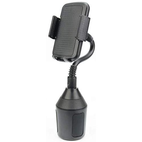 Greendeep Adjustable Car Cup Phone Holder with Elastic Long Neck, Flexible and 360 Degree Rotation, Suitable for iPhone, Samsung, Huawei, Nokia, Motorola